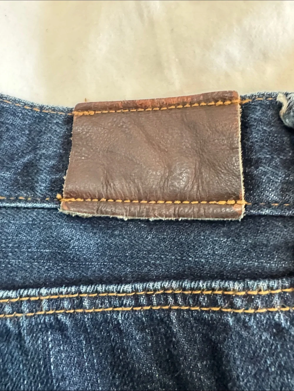 J Crew Men's Dark Blue Denim Jeans Slim Fit,Style 484,36 X 32 Button Fly